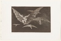 Modo de Volar (A Way of Flying) (1816–1819) in high resolution by Francisco Jose de Goya y Lucientes. Original from the Minneapolis Institute of Art. Digitally enhanced by rawpixel.. Original from the Minneapolis Institute of Art.