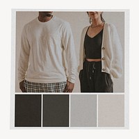 Earth tone color palette, fashion background