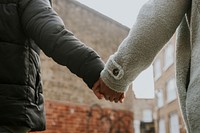 Couple holding hands, love, family photo