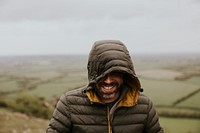 Man wearing jacket, men's apparel