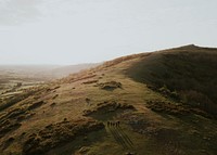 Nature landscape, hill walking photo