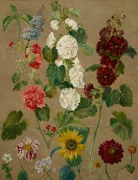 Untitled (flowers) during 19th century painting in high resolution. Original from the Minneapolis Institute of Art. Digitally enhanced by rawpixel.. Original from the Minneapolis Institute of Art.