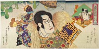 Kawarazaki Gonnosuke as Takechi Mitsuhide and Ichikawa Sadanji as Mashiba Hisayoshi (1871) print in high resolution by Toyohara Kunichika. Original from the Los Angeles County Museum of Art. 