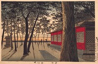 Kanda Shrine at Dawn. Original from The Los Angeles County Museum of Art.