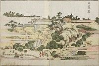 Hokusai's (1760-1849) One Hundred Famous Views of Edo. Original from The Los Angeles County Museum of Art.