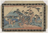 Kanadehon Chushingura (The Treasury of Loyal Retainers), Act 8: Tokaido michiyuki (Journey along the Tokaido) (c. 1820) print in high resolution by Keisai Eisen. Original from Museum of New Zealand Te Papa Tongarewa. 