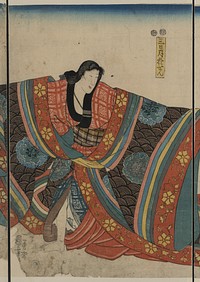 Taira no munemori mikazuki osen ebizako no jū (1845&ndash;1854) print in high resolution by  Utagawa Kuniyoshi. Original from the Library of Congress. 
