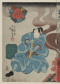 Tamashima ittō tenjiku tokubei tsukimoto inabanosuke (1848–1854) print in high resolution by  Utagawa Kuniyoshi. Original from the Library of Congress. 