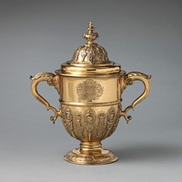 Two-handled cup with cover