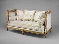 Daybed (Lit de repos or sultane) (part of a set) 