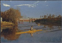 The Champion Single Sculls (Max Schmitt in a Single Scull) by Thomas Eakins 