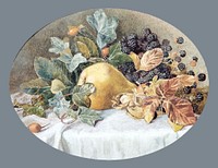 Still Life with Fruit by John William Hill