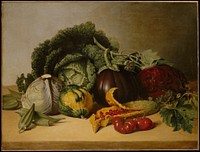 Still Life: Balsam Apple and Vegetables by James Peale