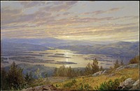 Lake Squam from Red Hill  by William Trost Richards