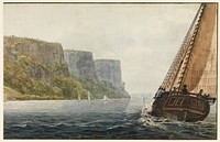 The Packet "Mohawk of Albany" Passing the Palisades by Pavel Petrovich Svinin