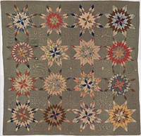 Quilt, Star of Bethlehem pattern variation