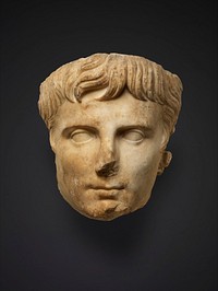 Marble portrait of the emperor Augustus