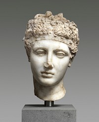 Marble head of an athlete