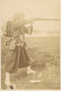 Soldier Aiming Rifle