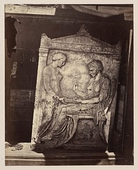 Stele from the Kerameikos Cemetery, Athens by William James Stillman