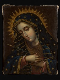 The Virgin of Sorrows by Spanish Colonial