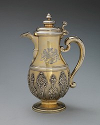 Jug with cover (one of a pair)