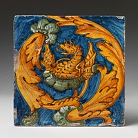 Tile with dragon, Italian, Rome