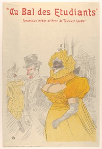 Au Bal des Etudiants by Henri de Toulouse–Lautrec