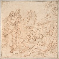 Erminia and the Shepherds (a scene from Torquato Tasso's Gerusalemme Liberata), Anonymous, Italian, 17th century