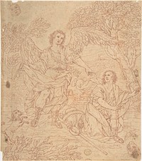 Tobias and the Angel by Anonymous, Italian, Roman-Bolognese, 17th century