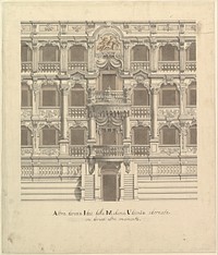 Views of a Theater (Bayreuth): Interior Elevation of the Theater Showing Royal Box, Workshop of Giuseppe Galli Bibiena