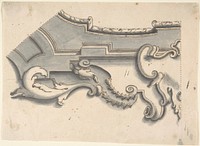 Design for the Corner of a Cove, Anonymous, Italian, Piedmontese, 18th century