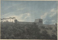 View of the Villa Lante on the Janiculum in Rome