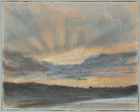 Sunset by Eugène Delacroix