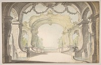 Study for a Stage Set by Jacques de Lajoüe