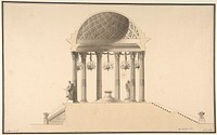 Design for a Section of a Domed Corinthian Temple