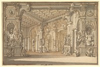 Design for a Stage Set by Carlo Zucchi the younger