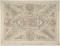 Design for a Ceiling with Decoration Related to Virgil's Sixth Canto