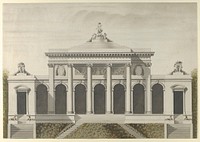 Elevation for the Garden-Front of the Hotel de Brunoy, Faubourg St. Honoré, Paris