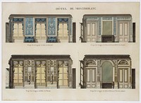 Longitudinal and Cross Sections of the Salons of the Hôtel de Montholon