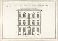 Design of the Side Elevation for the Casino of the Villa Patritj [Patritii] at Porta Pia