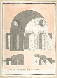 Three Sections of the Tempio della Speranza