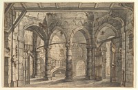 Design for a Stage Set by Giovanni Maria Quaglio I (also known as Giulio Quaglio III)