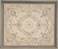 Design for a Study Ceiling by Jules Lachaise and Eugène Pierre Gourdet