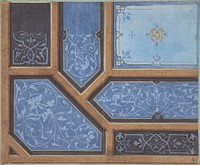 Design for Dining Room Ceiling, Château de Cangé