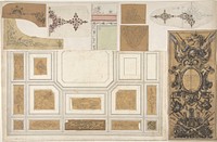 Nine Miscellaneous Designs for the de la Rochejaqulein Family by Jules Edmond Charles Lachaise and Eugène Pierre Gourdet