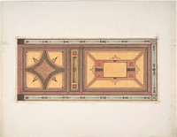 Pompeiian Design for Paneling by Jules Edmond Charles Lachaise and Eugène Pierre Gourdet