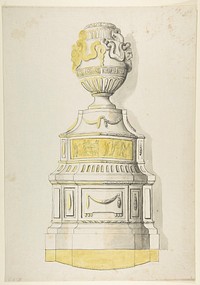 Design for an Urn, Anonymous, French, 19th century