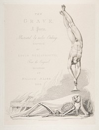 The Skeleton Re-Animated, Title Page to "The Grave," a Poem by Robert Blair