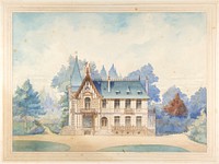 View of a Country House by Anonymous, French, 19th century